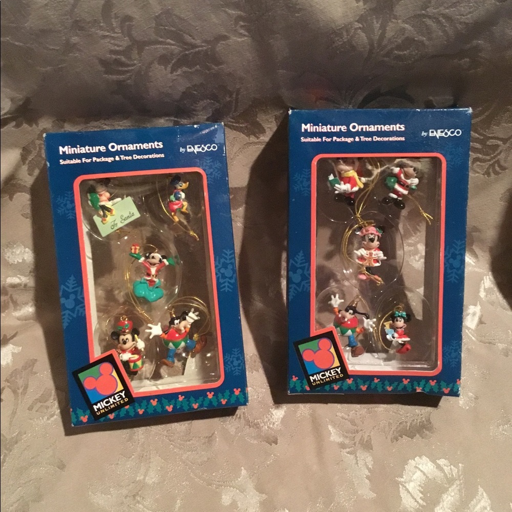 10 Mini Disney Ornaments
